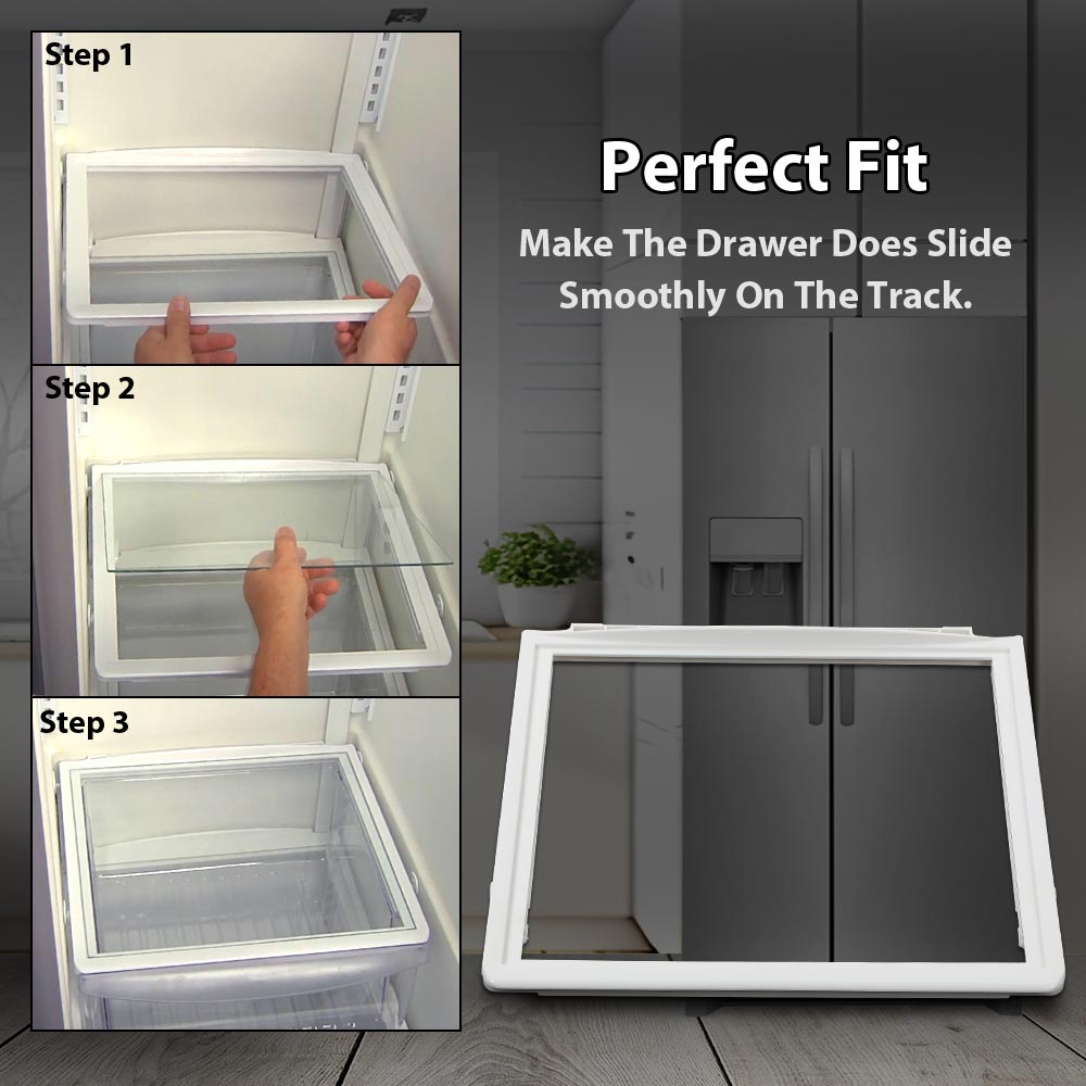 CROSSDESIGN Frame Deli Cover Fit for Frigidaire Refrigerator 240599803