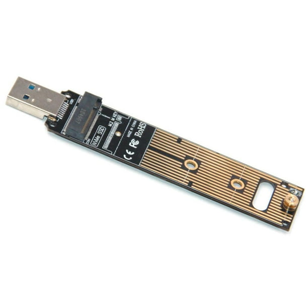 Kuymtek M.2 NVME PCI-E SSD a USB 3.1 Adaptador USB A 3.0 Tarjeta convertidora de unidad de estado sólido Kuymtek Componentes de la computadora