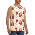 thumbnail image 2 of Kdxio Popcorn for Men's Muscle T-shirt,Sleeveless for Workout Running Athletic Gym Lounge Casual, 2 of 7