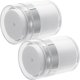 thumbnail image 5 of Contenedor de almacenamiento PENGJTMXG 2 piezas con bomba de empuje 30 ml para humectante facial, 5 of 5