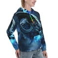 thumbnail image 6 of Kdxio Celestial Ram Night Sky Print Womens Oversized Hoodies Sweatshirts Hooded Pullover Tops Sweaters Casual-Small, 6 of 7
