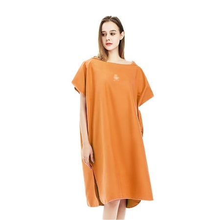

Firlar Bath Towel Beach Changing Robe Adult Quick-drying Hooded Cloak With Velvet Matte PE Bag Fleece Novelty Sand Free Towels