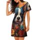 thumbnail image 2 of Disketp Cute Colorful Flower French Bulldog para Camisón Corto de Manga Corta para Mujeres, Camisón Cómodo con Escote Redondo, Bonito y Confortable, 2 of 6