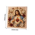 thumbnail image 4 of DIY Jesus Pearl Art Kit, 3D Special Shape Diamond Painting for Adults, Religious Wall Art Frame, Christian Mosaic Craft Kit, Christ Pearl Gem Painting Crafts, 4 of 7