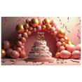 thumbnail image 4 of Golden Happy 80th Birthday Celebration Banner Backdrop Stars Decorations Photography Props Party Supplies Background Decors, 4 of 7