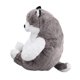 thumbnail image 5 of Lovely Stuffed Dog Doll Grey White Decompression Cute Dog Plush Toy For Reducing Stress Office, 5 of 5