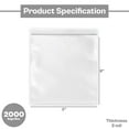 thumbnail image 3 of PSBM Clear Reclosable Poly Bags 3" x 8" 2 Mil Durable Bags for Industrial or Household Storage 2000 Pieces, 3 of 6