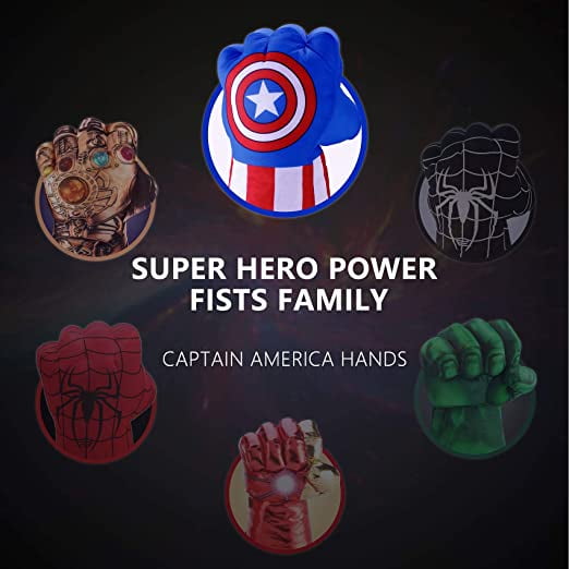 Mains Hulk, gants Spiderman, poings Ironman, mains Captain America, gants  de costumes de super-héros 