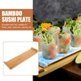 Gong Bamboo Rectangle Serving Plate Japanese Style Sushi Board Sashimi