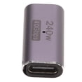 thumbnail image 4 of Adaptador tipo C USB4.0 HD 8K 40Gbps PD240W Carga rápida Carcasa de aluminio Adaptador portátil tipo C a tipo C para teléfono celular hembra a hembra, recto, 4 of 5