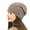 Khaki, variant on Women's Pearl Beaded Cable Knit Beanie, Chunky Winter Hat with Thermal Insulation for Skiing, Snowboarding and Cold Weather Activities, Stretchable Fashion Cap