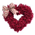 thumbnail image 5 of 15.75'' Valentines Wreath Wall Hanging Heart Wreath Decorative Ornaments Garland, 5 of 8