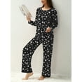 thumbnail image 2 of MINTREUS Women's Pajama Set Long Sleeve Sleepwear Ladies Soft Pjs Lounge Sets, 2 of 6