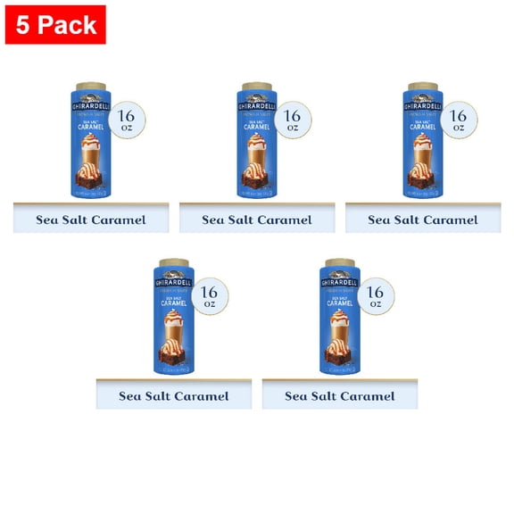 Ghirardelli Premium Sea Salt Caramel Sauce 16 oz - 5 Pack