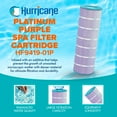 thumbnail image 2 of Hurricane HF9419-01P Cartouche de Filtre de Remplacement pour Piscine et Spa Platinum Purple, 2 of 7