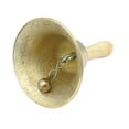 thumbnail image 3 of Vintage Copper Handbell Hand Shaking en Handle Craft Gift, 3 of 8