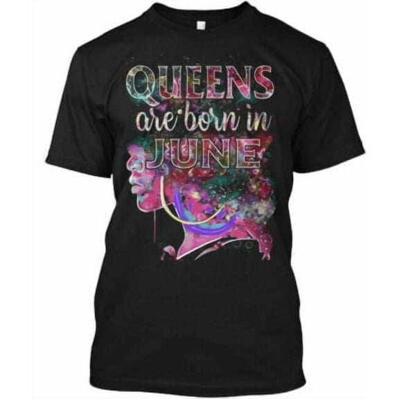 Velto June Queens Colorful Birthday Are Born In T-Shirt Made in the USA All Size S-5XL