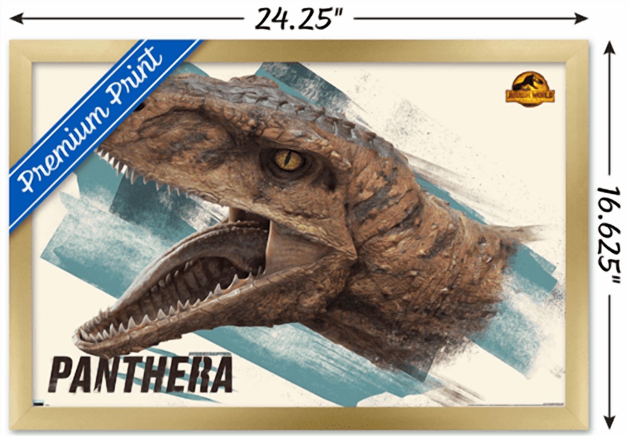 Jurassic World: Dominion - Panthera Wall Poster, 14.725" x 22.375" Framed
