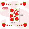 thumbnail image 2 of vlrwzc Strawberry Sticker 4 Sheets Self-Adhesive Removable Fruit Wall Decal Waterproof Art Wall Sticker for Bedroom Nursery Decor, 2 of 7
