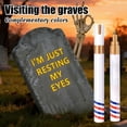 thumbnail image 5 of Tombstone Paint Marker Pens, Permanent Waterproof Stone Touch-Up Markers, Quick Dry Multi-Surface Paint Pens, Assorted Colors for Memorial Headstone Metal Wood Glass, 5 of 6