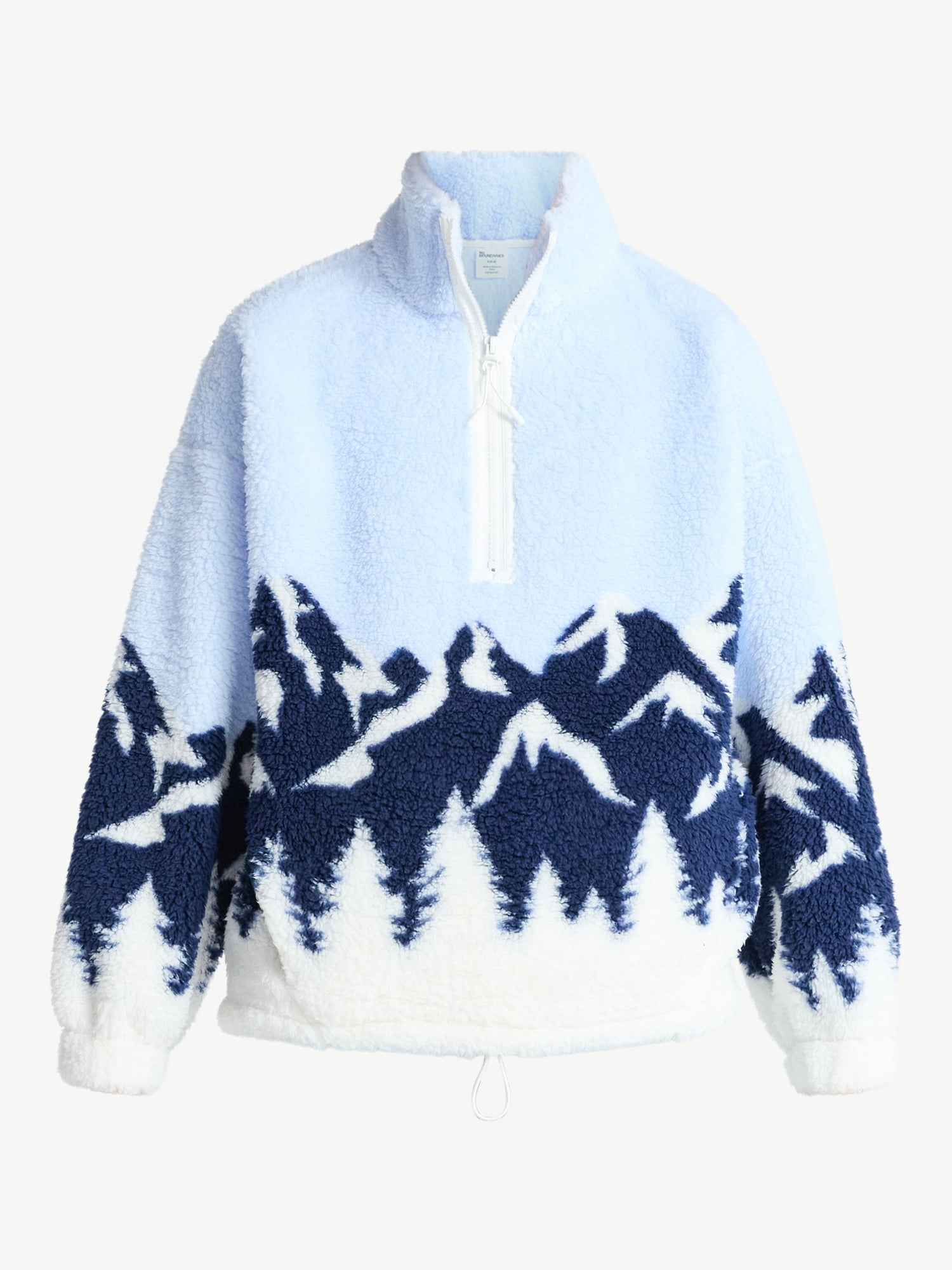 No Boundaries Plush Half-Zip Pullover, Women's and Plus