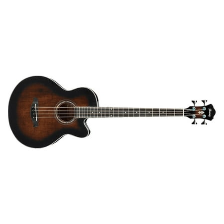 Ibanez Acoustic Electric Guitar - Ibanez AEB10E Acoustic-Electric Bass Guitar (Violin Sunburst)