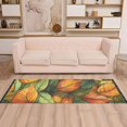 thumbnail image 2 of Yayeee Hallway Runner Rug 2'x6' Non Slip Machine Washable with Rubber Backing, Green Retro Leaves, 2 of 8