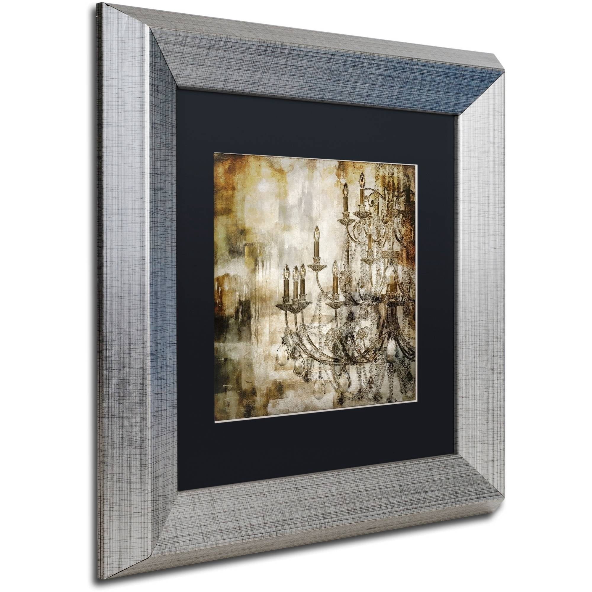 Trademark Fine Art "Lumi?res II" Canvas Art by Color Bakery Black Matte, Silver Frame