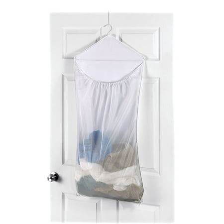 Whitmor Dura-Clean Over the Door Hanging Laundry Hamper