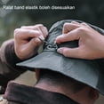 thumbnail image 4 of Hiking Hat Waterproof Wide Brim Foldable Shade Polyester Sunscreen Adjustable String Beach Hat Outdoor Supply, 4 of 7