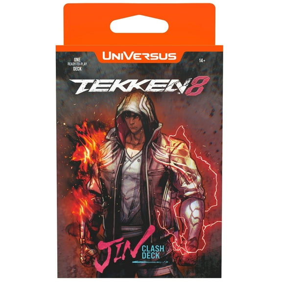 UniVersus: Tekken 8: Clash Deck - Jin - Ready To Play Character Deck, Deck-Building Battle Collectible Card Game, Paper Play Mat, Officially Licensed