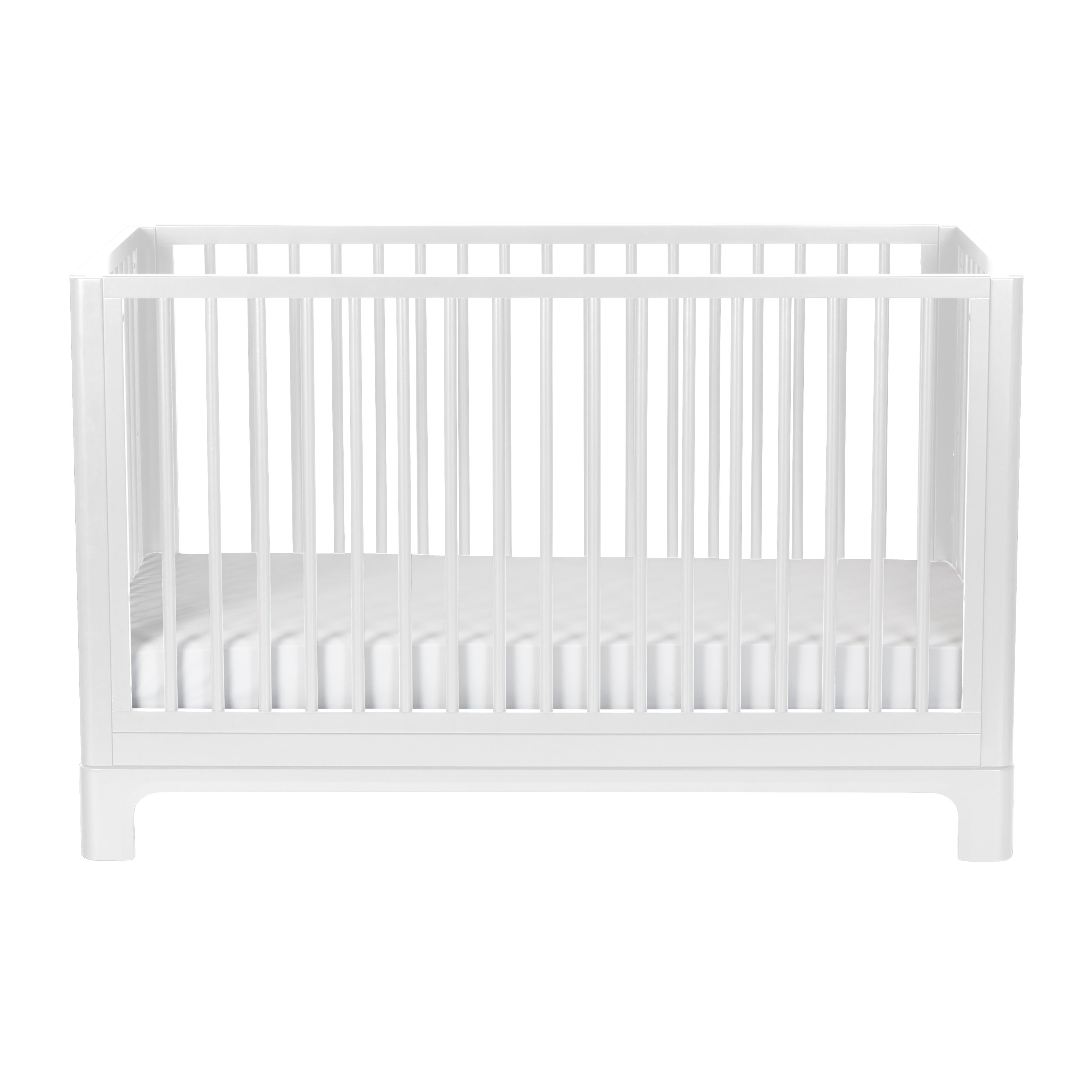 Little Seeds Posey 4-in-1 Convertible Baby Crib, True White