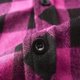 thumbnail image 5 of Ceisia Men's Plaid Hooded Button-Up Shirt with Dual Chest Pockets for Casual & Streetwear Pink L Gifts, 5 of 6
