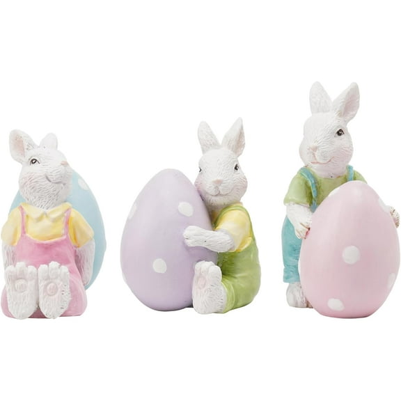 Spring Easter Bunny Eggs Decoraion - Cute Bunny Easter Decorations for The Home/Spring/Weddings Set of 3