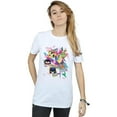 thumbnail image 2 of DC Comics T-Shirt Boyfriend en Coton pour Femmes Teen Titans Go 80s Icon, 2 of 3