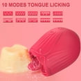 thumbnail image 4 of Tongue Licking Vibrator Portable Toy for Women, Vibrator Washable and Rechargeable, Red, 4 of 6