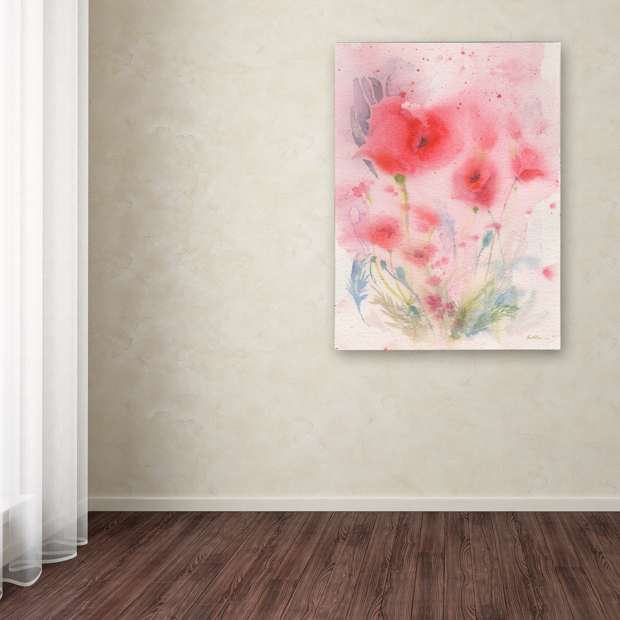 Trademark Fine Art 'Pink Reverie' Canvas Art by Sheila Golden
