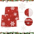 thumbnail image 3 of Christmas Red Table Runner Snowflake Christmas Winter Holiday Classic Christmas Decoration for Home Indoor and Outdoor Living Room Kitchen Table (14x72 Inch), 3 of 7