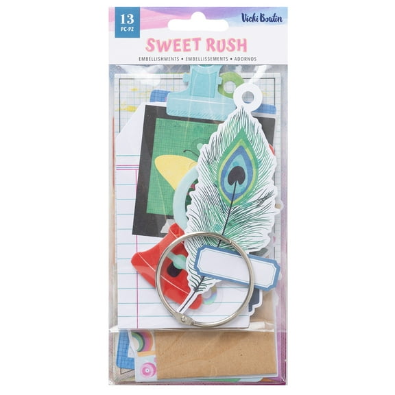 Vicki Boutin Sweet Rush Tag Mini Journal 13/Pkg-Die-Cut Tags W/Ring
