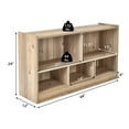 thumbnail image 4 of Giantex Toy Storage Organizer, 5-Section Storage Cabinet, Wooden Display Book Shelf, Natural, 4 of 10