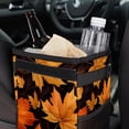 thumbnail image 6 of Maple leaves Foldable Mini Trash Can for Car with Lid, Leak-proof Hanging Storage Bag - Car Garbage Can, 6 of 6