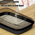 thumbnail image 5 of Blueek Durable Cat Litter Box with Free Spade - No More Mess, Anti-Spillage Design, Ideal for Large Cats & Multi-Pet Households(14.37x10.63x4.72in,Black), 5 of 8