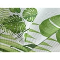 thumbnail image 4 of Ambesonne Leaf Quilted Bedspread Set 3 Pcs, Foliage Swirls Botanic, Queen Size, Pale Green, 4 of 5
