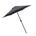 thumbnail image 3 of Sombrilla de jardín, impermeable, resistente al agua, para patio, de poliéster, para exteriores, parasol, toldo, negro seitruly HA005508-02, 3 of 6