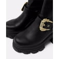 thumbnail image 4 of Versace Jeans Couture Womens Chunky Heeled Ankle Ornate Buckle   Boots -EU39 for Womens, 4 of 4