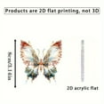 thumbnail image 3 of DefiDgd Butterfly Stained 2D Flat Glass Window Hanging Decoration,Colorful Suncatcher Butterfly Ornaments Window Wall Garden Decor Gift for Butterfly Lovers(A), 3 of 7