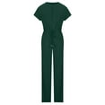 thumbnail image 3 of S LUKKC LUKKC 2 Piece Sets for Women Casual Summer Travel Vacation Outfits Loose Short Sleeve Pullover Top Matching Wide Leg Pants Sets Tracksuit Suits, 3 of 7