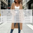 thumbnail image 2 of cocolona Womens Cable Knit Long Sweater Cardigan Loose Casual Hooded Long Sleeve Sweater Solid Color Trendy Fall Tunic Cardigan, 2 of 5