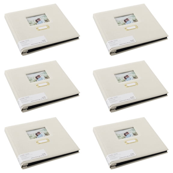 6 Pack: Cream & White Photo Album by Recollections