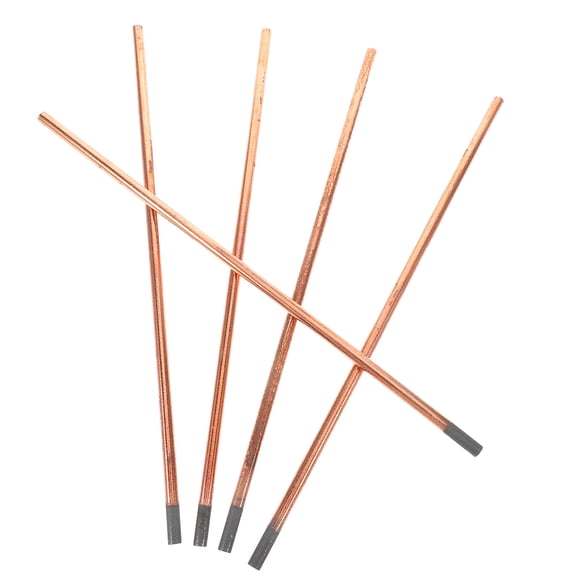 5 varillas de ranurado con arco de carbono y aire, recubiertas de cobre, para soldar piezas de reparación de automóviles.